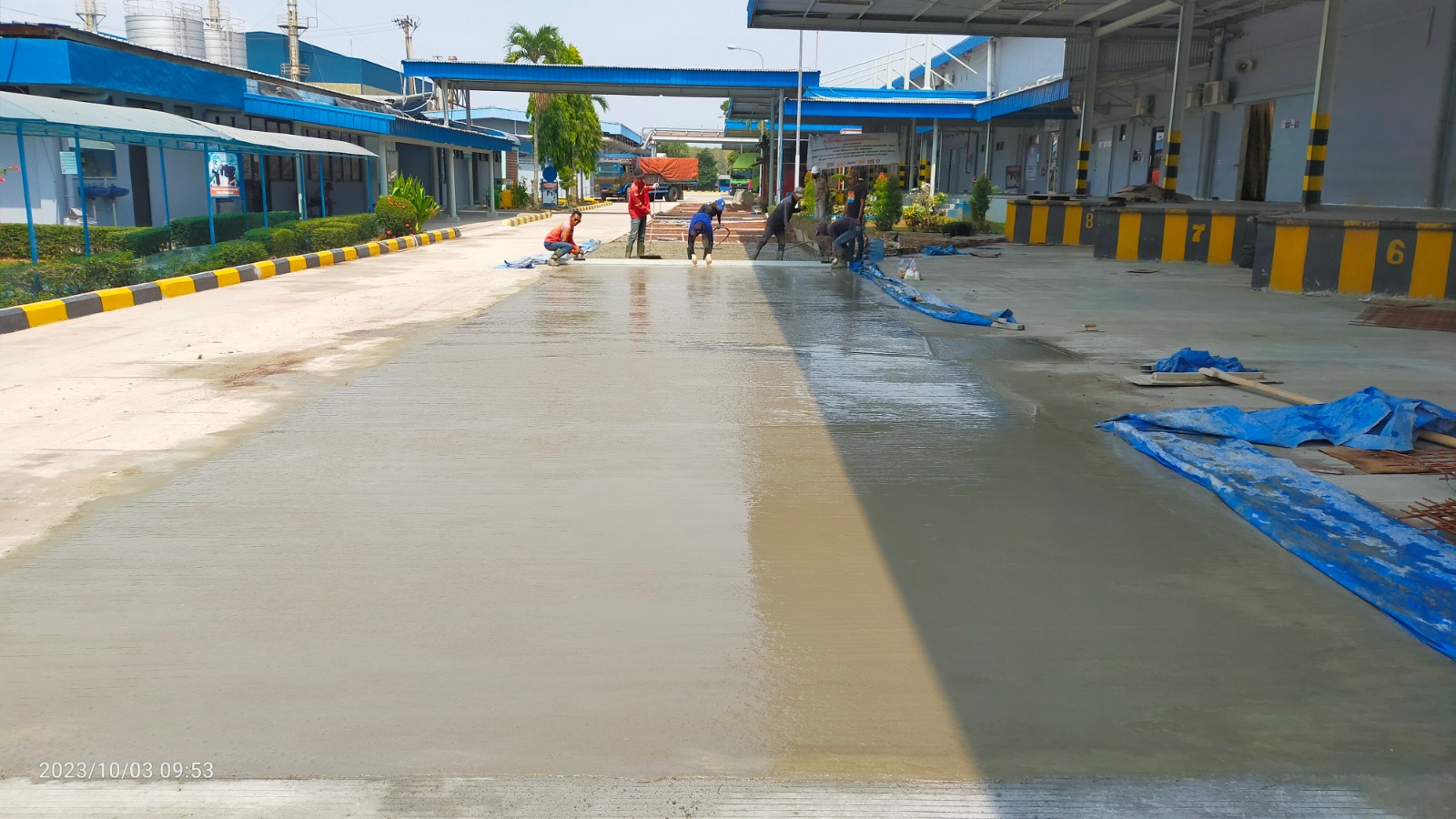 Pekerjaan Jalan Cor Indofood Noodle Lampung